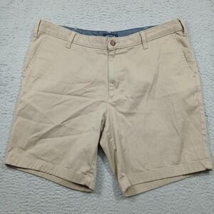 Nautica Shorts Mens 38W Khaki Deck Short Classic Fit Stretch Chino Cotton Casual